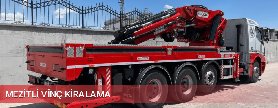 Mezitli İlçemi Vinç Kiralama